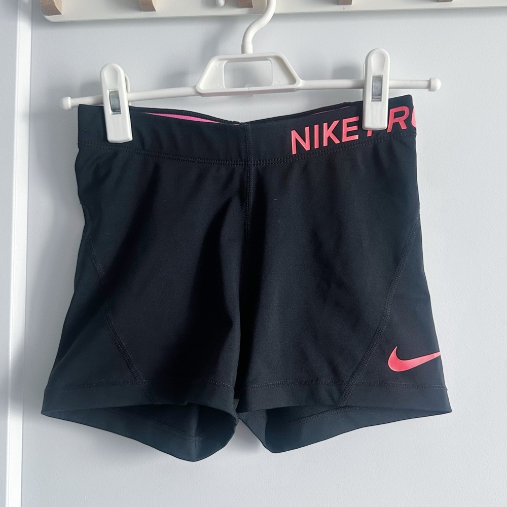 Nike Running Shorts Black with Orange Logo